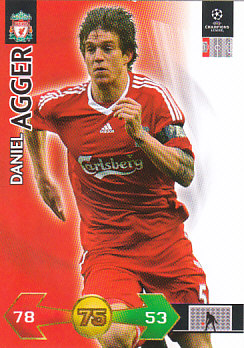 Daniel Agger Liverpool 2009/10 Panini Super Strikes CL #194